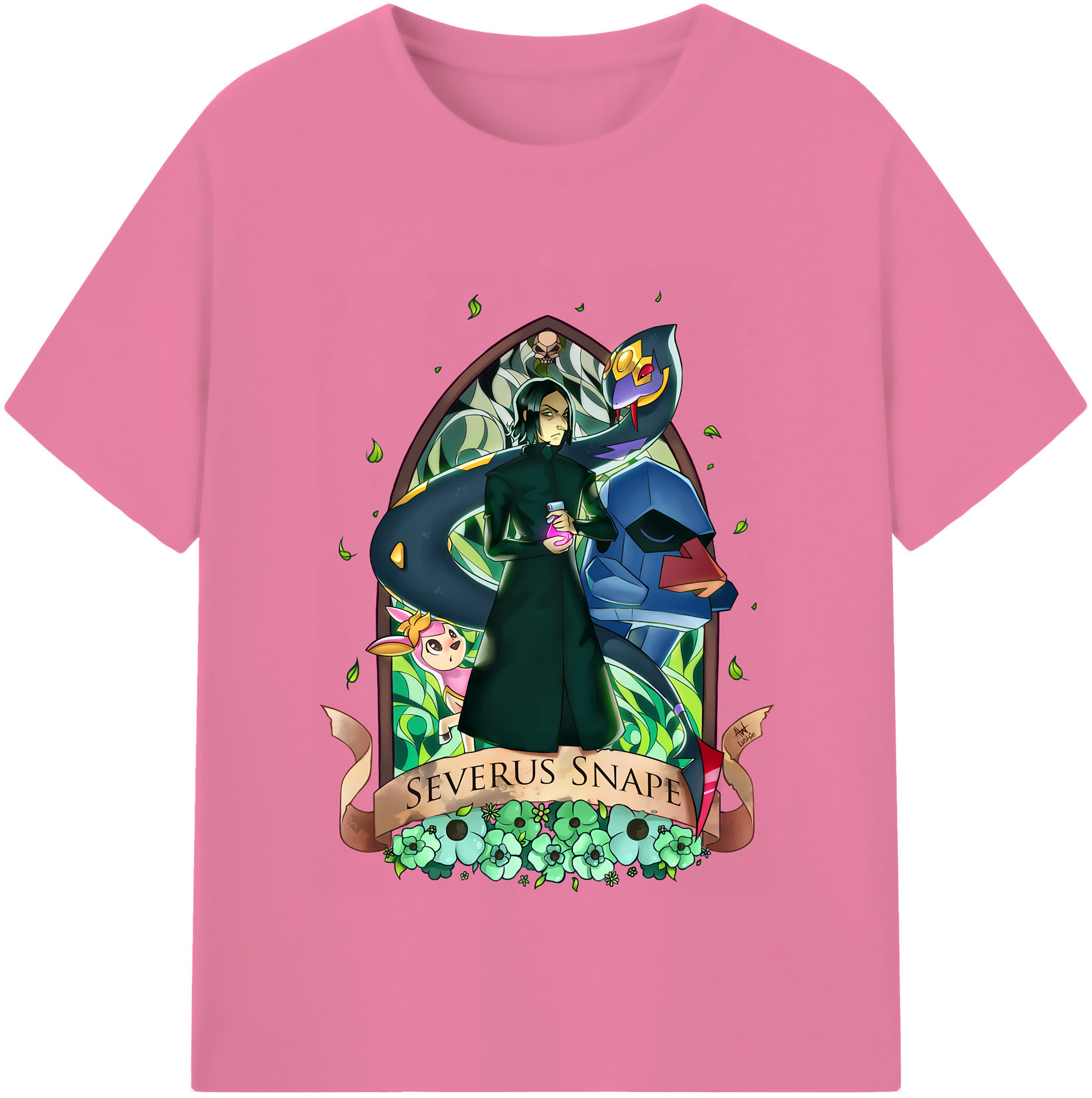 （画像用） Harry Potter ハリー・ポッターシリーズ 綿100％半袖Tシャツ（フロントプリント）